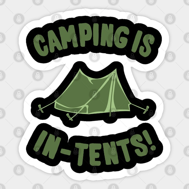 Camping Is In-Tents Sticker by Flippin' Sweet Gear